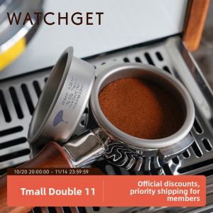 Watchget Titanium Powder Bowl High Speed 58mm Precision Filter Cup Coffee Machine 18g Straight Body without Bottom