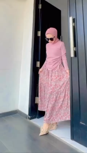 SET ROK VIVIAN | VIVELA SET | SETELAN WANITA MUSLIMAH KEKINIAN TERBARU TERLARIS