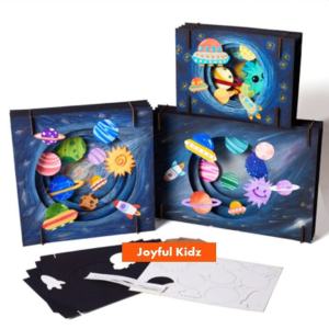 Kids Art and Craft DIY 3D Backdrop Scene Background Prop Dinosaur Ocean Starry Sky Animal