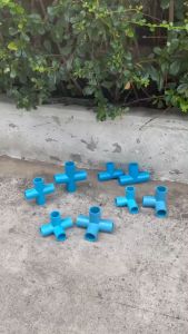 ข้อต่อพีวีซี (หนา): สามทาง สี่ทางบวก สามทางฉาก สี่ทางฉาก: 1/2 นิ้ว (4 หุน) 3/4 นิ้ว (6 หุน) ชั้น13.5