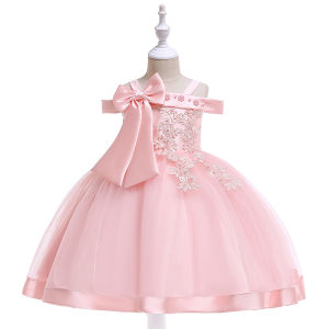 Off-Shoulder Princess Dress for Flower Girls
