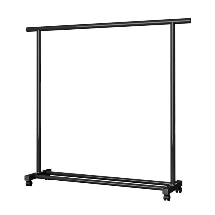 Clothes Hanger Floor Balcony Clothes Airing Rail Hanger Foldable For