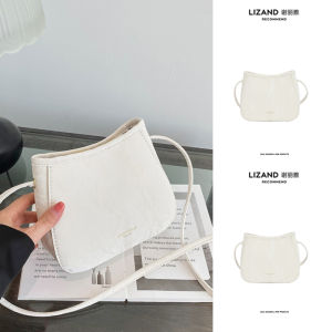 Summer New Ladies Crossbody Bucket Bag Mobile Phone Bag Fashionable Minimalist Small Shoulder Bag Korean Style Soft PU Leather