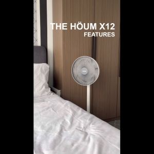 HOUM X12 Smart Circulator Fan Adjustable Height DC Motor 140° Oscillation Quiet Operation
