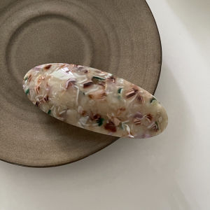 Elegant Acetate คลิปผมคลิปฝรั่งเศสขนาดใหญ่รูปไข่เรขาคณิต Hairpin ผู้หญิงอุปกรณ์เสริมผม