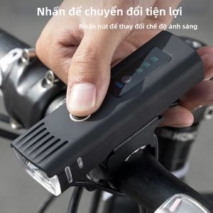 Đèn LED Sáng 1000LM Phía Trước Xe Đạp Sạc USB Đèn Pha Xe Đạp MTB Chống Nước IPX5 Đèn Xe Đạp Với Cảm Biến Thông Minh