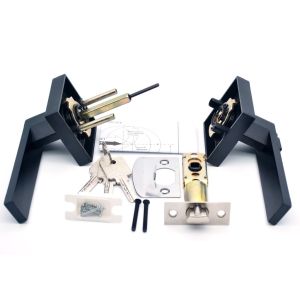 Aluminum Alloy Silent Door Handle with Anti-theft Lock Core Inside Main Door Lock Set Bedroom Study Bathroom Door door lock main door doorknob door handle door knob for main door for bedroom sliding door lock inside lock for door set 3 Keys