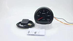 RYSJM | 30~200KMH 7 Colors Backlight 85MM GPS Speedometer With GPS Antenna For Motorcycle Marine Boat 60kmh 120kmh Car Speed Meter Gauge