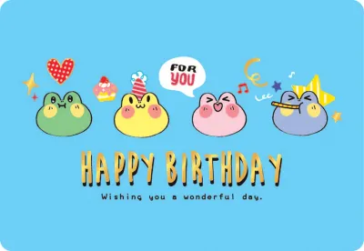 Creative Birthday Greeting Card Season Taiwan Four Seasons 25K with Envelope Business Wishes Holiday Universal Card