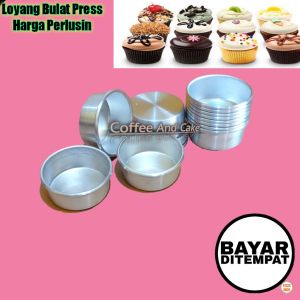 Loyang Bulat Press Uk 6cm tinggi 3cm harga 12pcs