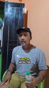 Air Sultan Air Alkali air ph tinggi Alami Air Minum Kesehatan Eceran Ukuran 1 Botol isi 600 ml