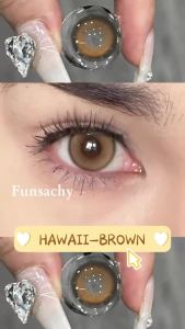 FUNSACHY 1 Pair Blue Color Contact Lenses Natural Brown Lenses Gray Beautiful Pupils for Eyes Women Cosmetics Eye Contacts Lens
