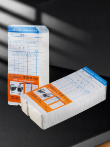 Comix | Thickened Paper Clock-In Card Machine Mechanical Punching Device Double-Sided Attendance Record Clock-Out Machine Office Equipment