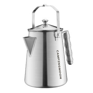 Campingmoon | CAMPINGMOON Stainless Steel large Capacity Hand Brewed Coffee pot Camping Tea Making Kettle Household Kitchen Supplies