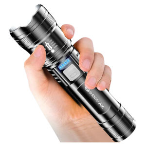 Rechargeable High-Brightness Outdoor Laser Light Portable Durable Seafood Gathering Flashlight ABS Material Multi-Function Charging