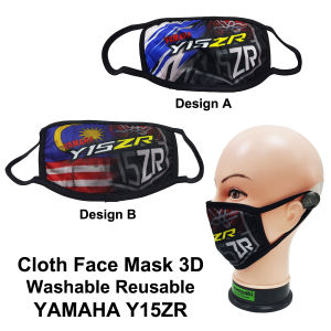 Face Mask 3D Penutup Hidung Yamaha Y15ZR Washable Reusable