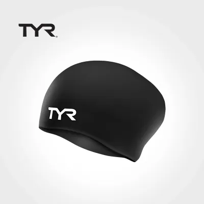 TYR | Ergonomic Ear Protection Swim Cap for Long Hair Adults Competition Waterproof Chlorine Resistant