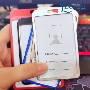 [Dây+Thẻ] Dây đeo thẻ ID kim loại đựng thẻ tên nhỏ Zaba