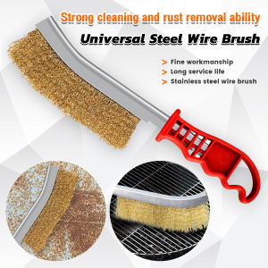 NAU.K Universal Steel Wire Brush Multifunctional Cleaning Tool for Metal Derusting Polishing Barbecue