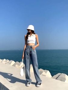 Celana Jeans Wanita Model Kulot Premium