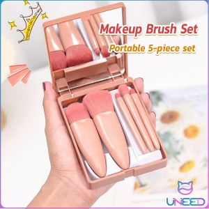 Need. Make Up Brushes Set With Mirror Foundation Eye Shaow Brush Beauty Tools 5pcs