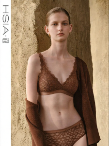 HSIA | Triangle Pattern Bra Suitable For Small Breasts Preventing Cupping No Steel Ring