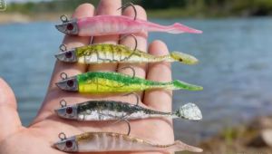 HENGJIA 9cm/15g 11cm/25g Silicone Mềm Mồi Wobblers Jigging Head Biển Mồi Câu Cá Swimbait Cho Bass Pike Đại Dương Bãi Biển Câu Cá Sông