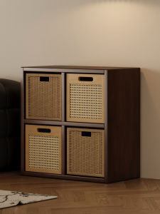YONGJUE | Wooden Grid Shelf Bookcase