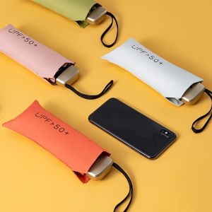 Mini Capsule Umbrella Small Pocket Rain Umbrella Folding UV Ultraviolet Protection Ultra Light Sunny And Rainy Dual Use Umbrella