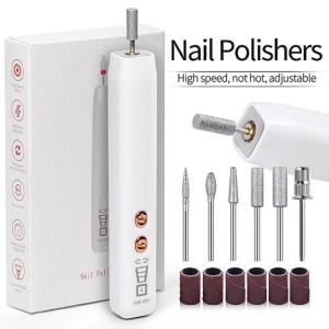 Lulaa | LINMANDA Electric Nail Drill for Acrylic Gel Dip Powder Nails Professional Nail Efile Kit with Nail Drill Bits&Sanding Bands