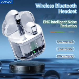♥100% sản phẩm gốc + Miễn phí vận chuyển♥Polvcdg-yx06 TWS Tai nghe không dây Bluetooth 5.3 chống ồn chơi game cảm ứng thông minh Tai nghe không dây 250mAh