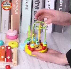 Đàn mộc cầm 8 thanh Xylophone LOẠI ĐẸP cho bé từ 1 tuổi vận động đồ chơi gỗ phát triển thính giác làm quen với âm nhạc