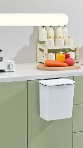 🔥Upgraded Hanging Trash 9L Can Kitchen Dustbin Rubbish Bin Cabinet Door Floor Wall Mounted Kitchen Tong Sampah Sangkut