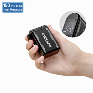 CYCLAMI A2 MAX Mini Portable Electric Pump for Bike Cordless Tire Inflator 150PSI Max 600mAh Battery with Screen Fast Charging