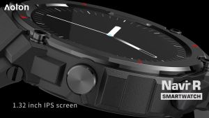 Aolon Smartwatch GPS Jam Tangan Pria Navi R Asli Military Sport Presisi Tinggi IP68 Tahan Air Panggilan Pelacak Kebugaran Pria untuk Android IOS Layar Smartwatch terbaru 2025