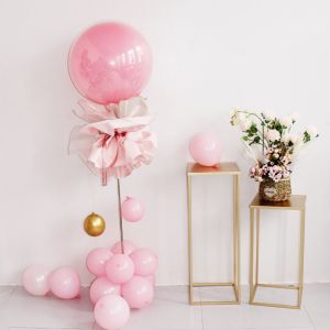 ลูกบอลโบบบี้ 36 นิ้ว ทรงสามมิติ ทรงตัวไม้ ตกแต่งงานวันเกิด งานปาร์ตี้ วันวาเลนไทน์ ลูกบอลไนลอน ลูกบอลยาง ลูกบอลสตั๊ด