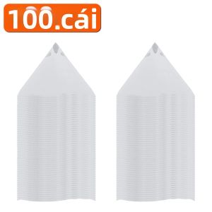 YONGRUN Giấy Lọc Sơn Hình Nón Màu Trắng Dùng Một Lần Lưới Lọc Hình Nón Ô Tô 10/20/50/100PCS - Bộ Lọc Phễu Sơn Cho Sơn Ô Tô