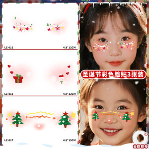 Nhãn Dán Trang Trí Mặt Trang Điểm Giáng Sinh Chống Thấm Nước Bền Bỉ Cho Nam Và Trẻ Em Trang Trí Không Thấm Nước Cho Mùa Lễ Hội