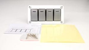 Metal Gold 12V/24V 2-8 Led Rocker Switch ON/OFF 7Pin ON OFF on Waterproof for Car Boat Panel Carling ARB Narva