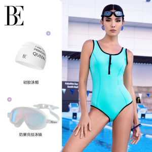 Conservative Belly Covering One-Piece Swimsuit for Women Sporty Slimming Fashionable BE Van De an Swimming Costume