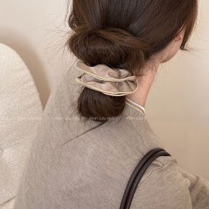 Ultra-Soft Hand Feel Painted Surface Fabric Hair Ties for Women High Elasticity Durable Hair Bands No Damage to Hair Elegant Accessories