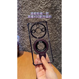 POCO F6 Pro Case POCO F6 Ring Bracket Plating Magnetic Phone Case Camera Protection Kickstand Shockproof Soft Silicone Cover