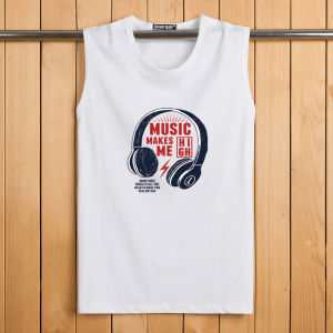 Large Size Mens Cotton Vest Pure Cotton Sporty Sleeveless T-Shirt Casual Loose Fit Sweatshirt for Youth Summer Sports