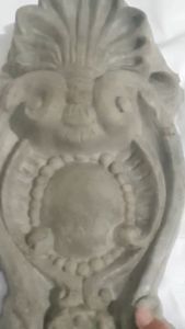 Phù điêu xi măng ĐUÔI CHUÔNG ốp cột PD25x80CM gắn cột tường công trình biệt thự Tân Cổ Điển