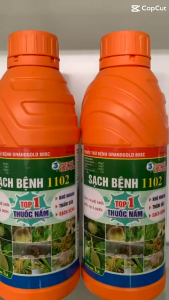 Sạch bệnh 1102 1 lít - Grandgold 80sc 1 lít phòng trừ vàng lá khô vằn nấm hồng sầu riêng nấm hồng trên chanh cam quýt