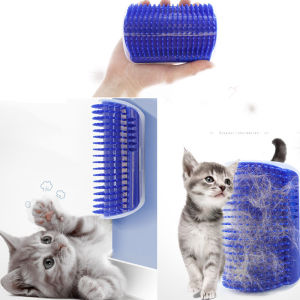 Pet Cat Scratching Scratcher Cat Corner Scrubber Massager Self Groomer Wall Brush Brush Comb Massage Corner Brush Pet Supplies