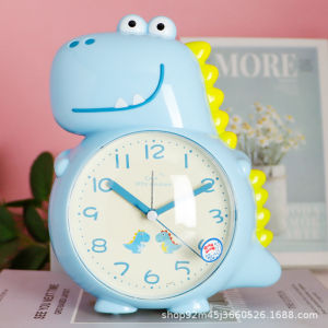 MONLEYTA | Childrens Dinosaur Alarm Clock Speaking Singing Snooze Feature Silent Mode Multi-Function Bedside Alarm Clock Trendy Fashion