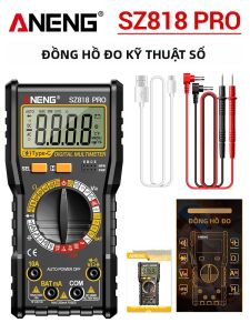 ANENG | Máy Đo Vạn Năng Kỹ Thuật Số ANENG SZ818 PRO Đo Điện Áp AC/DC Dòng Điện Kiểm Tra HFE Phát Hiện NCV Thiết Bị Đo Điện Chuyên Nghiệp Với Chức Năng Phát Hiện Dây Nóng/nguồn.