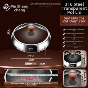 PINSHANGZUO | Heat-Resistant Multi-Purpose Pot Lid