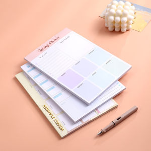 Creative Magnetic Refrigerator Magnets Time Management Diary Book Tearable Notebook Efficient Schedule Planner Sticky Notes